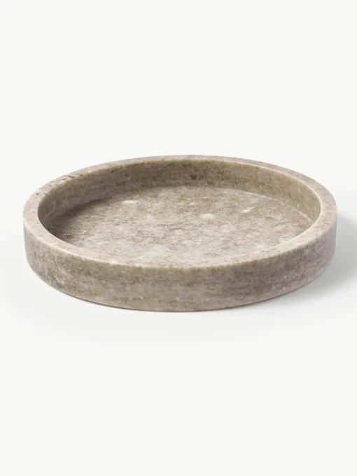 Rond decoratief dienblad Venice van marmer