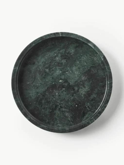 Rond decoratief dienblad Venice van marmer