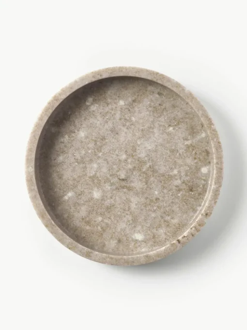 Rond decoratief dienblad Venice van marmer