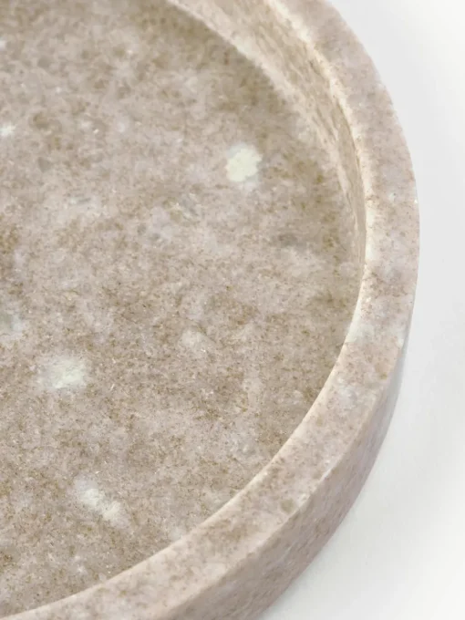 Rond decoratief dienblad Venice van marmer