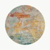 Rond design laagpolig vloerkleed Celestial