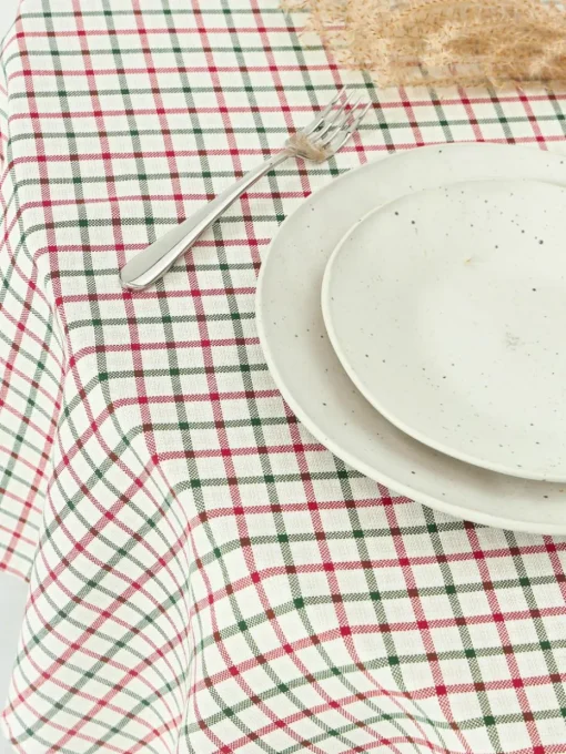 Rond katoenen tafelkleed Ulla