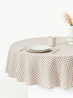Rond katoenen tafelkleed Ulla