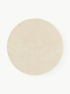 Rond katoenen vloerkleed Lora, handgeweven