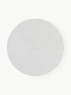 Rond katoenen vloerkleed Lora, handgeweven