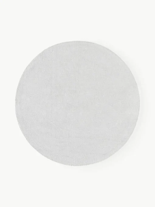 Rond katoenen vloerkleed Lora, handgeweven