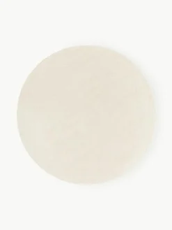 Rond katoenen vloerkleed Lora, handgeweven