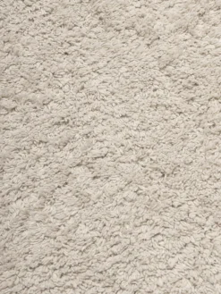 Rond katoenen vloerkleed Daya met franjes, handgetuft