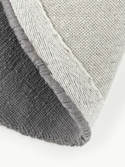 Rond katoenen vloerkleed Lora, handgeweven