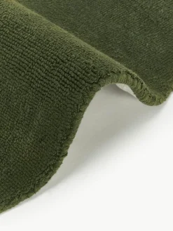 Rond katoenen vloerkleed Lora, handgeweven