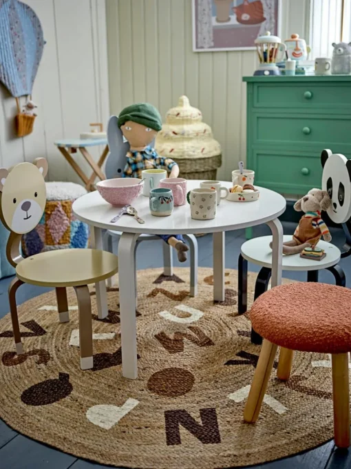 Rond kinderkleed Dinne van jute
