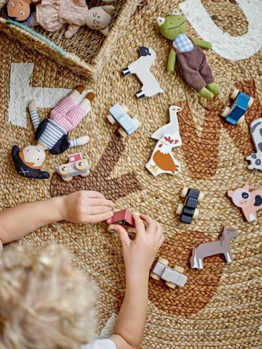 Rond kinderkleed Dinne van jute