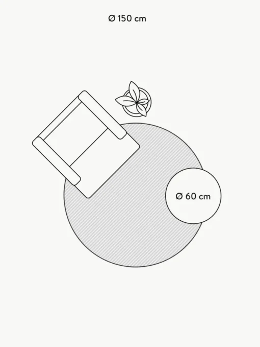 Rond kindervloerkleed ABC met lettermotief