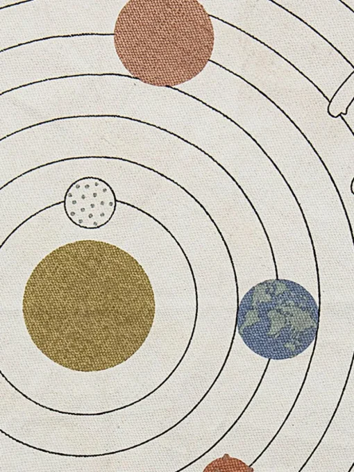 Rond kindervloerkleed Space