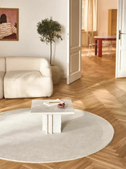 Rond laagpolig vloerkleed Kari