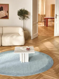 Rond laagpolig vloerkleed Kari