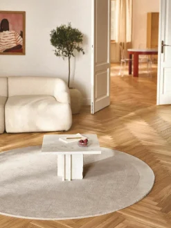 Rond laagpolig vloerkleed Kari