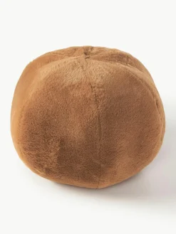 Rond sierkussen van imitatiebont Ginny