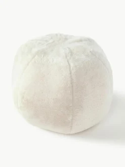 Rond sierkussen van imitatiebont Ginny