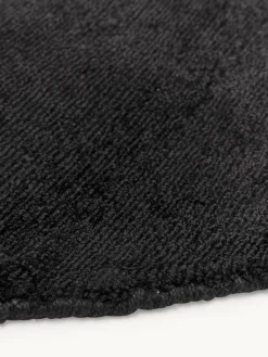Rond viscose vloerkleed Jane, handgeweven