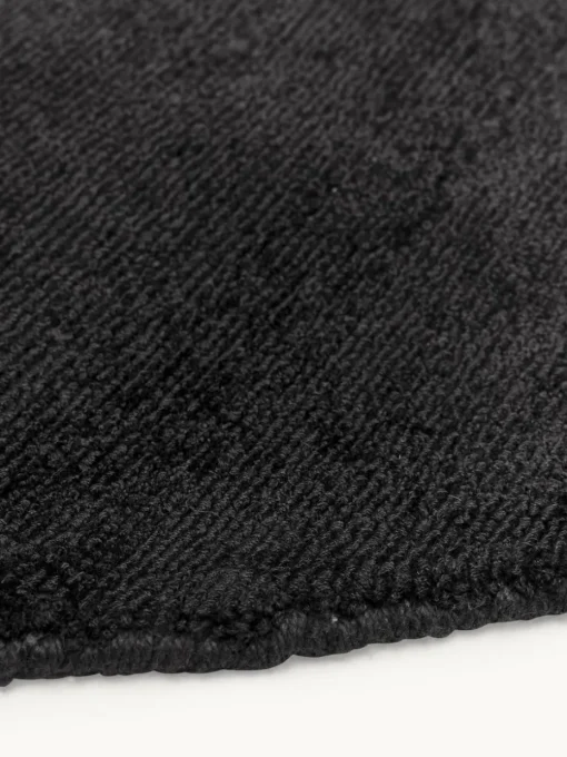 Rond viscose vloerkleed Jane, handgeweven