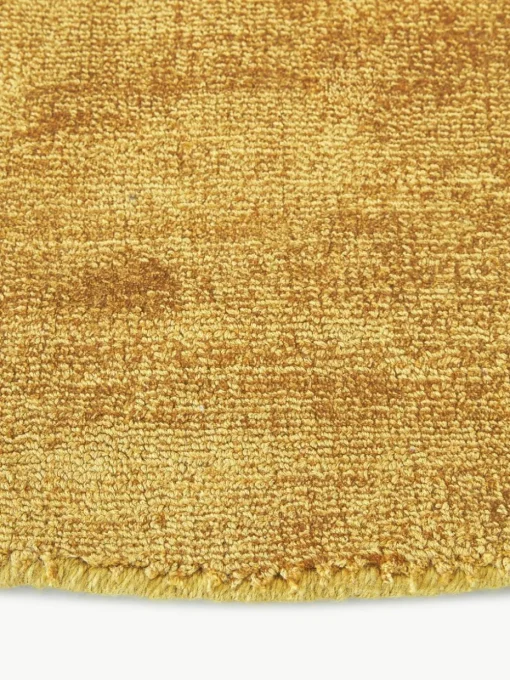 Rond viscose vloerkleed Jane, handgeweven