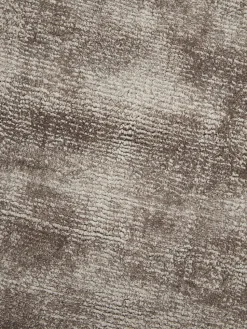 Rond viscose vloerkleed Jane, handgeweven