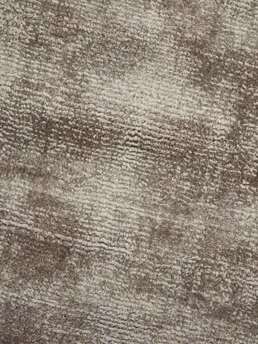 Rond viscose vloerkleed Jane, handgeweven
