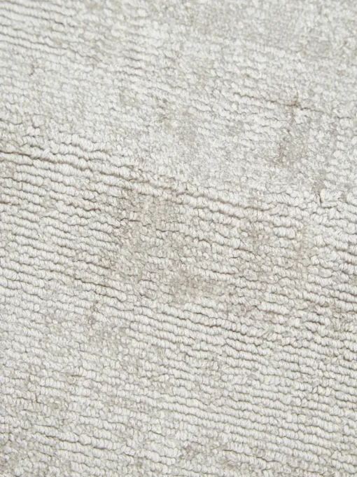 Rond viscose vloerkleed Jane, handgeweven