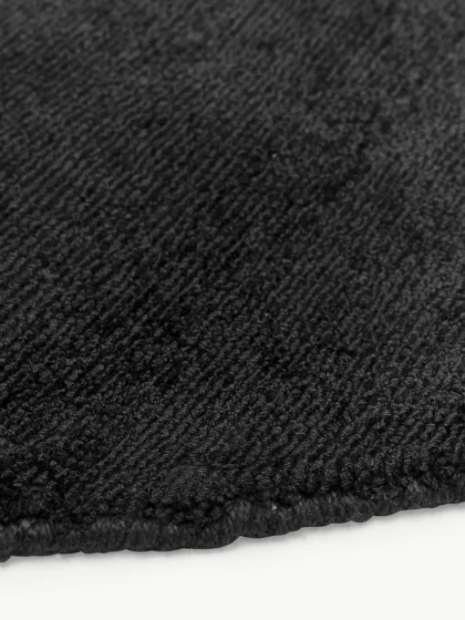 Rond viscose vloerkleed Jane, handgeweven