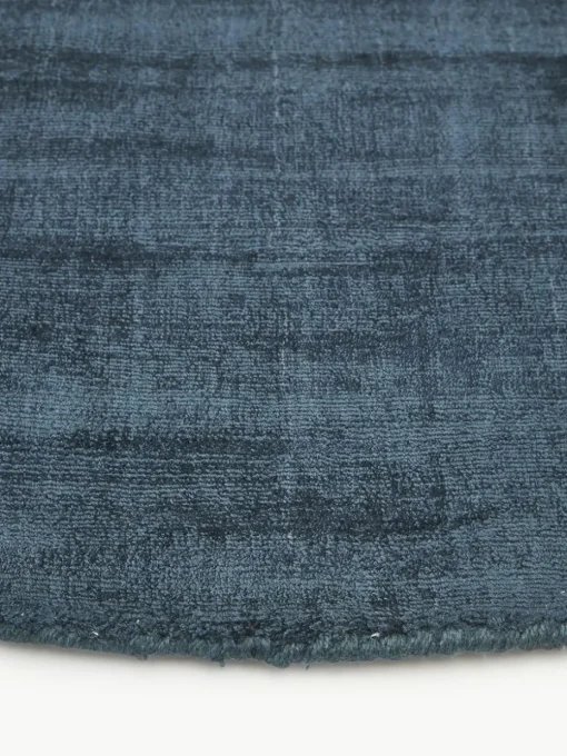 Rond viscose vloerkleed Jane, handgeweven