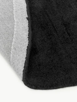 Rond viscose vloerkleed Jane, handgeweven