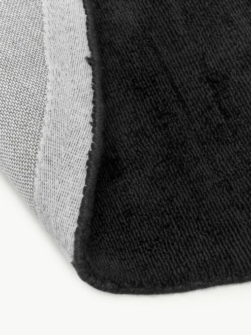 Rond viscose vloerkleed Jane, handgeweven