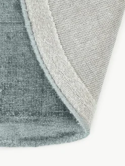 Rond viscose vloerkleed Jane, handgeweven