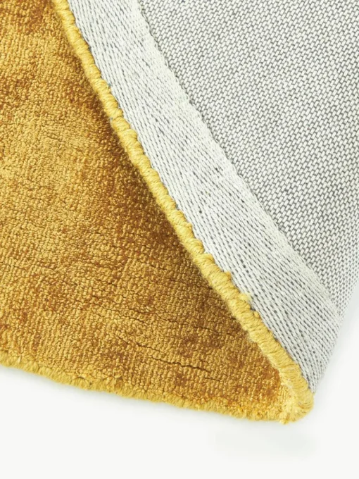 Rond viscose vloerkleed Jane, handgeweven