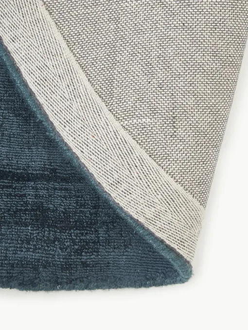 Rond viscose vloerkleed Jane, handgeweven