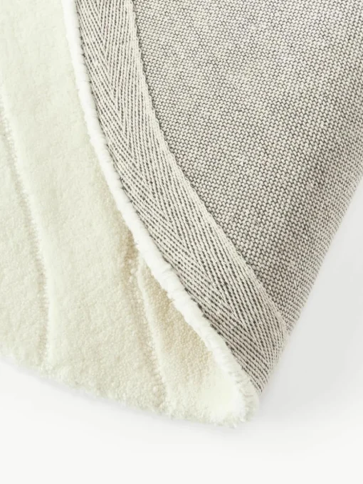 Rond wollen vloerkleed Aaron, handgetuft