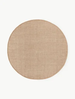 Rond wollen vloerkleed Amaro, handgeweven