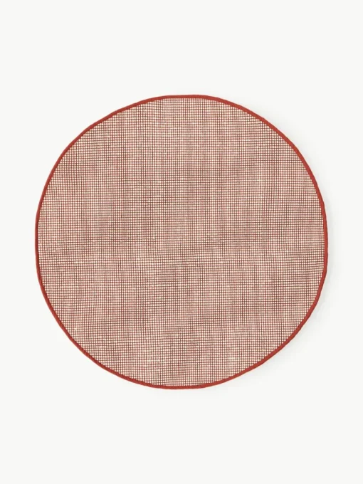 Rond wollen vloerkleed Amaro, handgeweven
