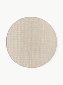 Rond wollen vloerkleed Amaro, handgeweven
