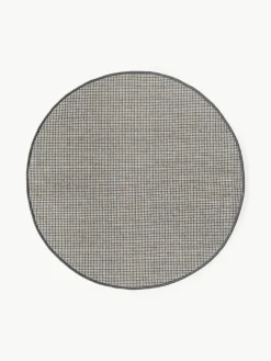 Rond wollen vloerkleed Amaro, handgeweven