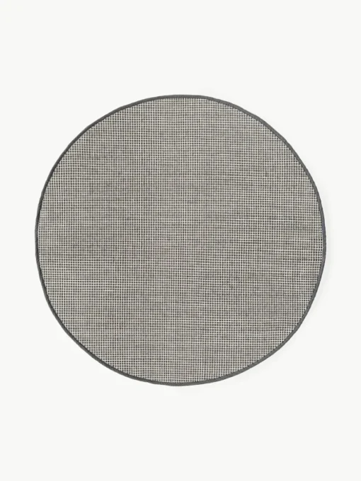 Rond wollen vloerkleed Amaro, handgeweven