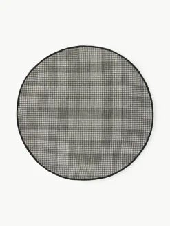 Rond wollen vloerkleed Amaro, handgeweven