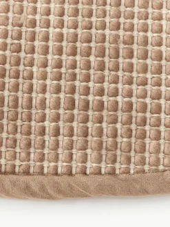 Rond wollen vloerkleed Amaro, handgeweven