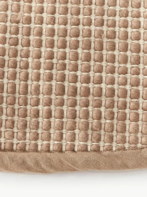 Rond wollen vloerkleed Amaro, handgeweven