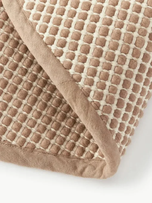 Rond wollen vloerkleed Amaro, handgeweven