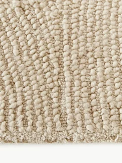 Rond wollen vloerkleed Eleni, handgetuft
