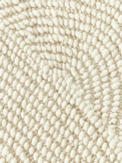 Rond wollen vloerkleed Eleni, handgetuft
