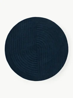 Rond wollen vloerkleed Mason, handgetuft