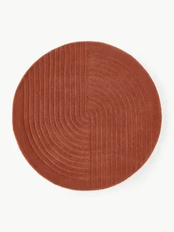 Rond wollen vloerkleed Mason, handgetuft